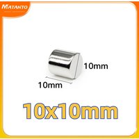 Aimants en terres rares 10x10 mm, aimant rond en disque de 10x10 mm, aimant permanent en néodyme 10x10 mm