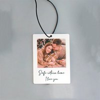 Personalized Custom Photo Car Ornament Trailer Polaroid Any Image Driving Test Pass Gift Idea First Car Charm Gift