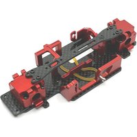 Used For WLtoys 1/28 284131 k979 k989 k999 RC Car Parts Metal Upgrade Modified Gearbox Chassis Parts Wheelbase 98mm 102mm