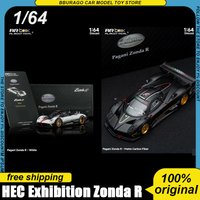 Pre-Sale Almost Real 1:64 Pagani Zonda R Diecast Model Italian Flag Livery Open Engine Hood Collectible Supercar Toys Boy Gifts