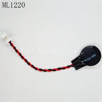 1PCS/LOT ML1220 3V With 1.0 Plug BIOS Coms 1220 Lithium Motherboard Battery Button Cell Notebook Backup Memory Battery