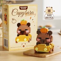 Cartoon Capybara Micro Building Blocks Set DIY STEM Educational Toy Desktop Decor Collectible for Kids Boys Girls Holiday Gift