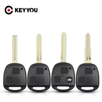KEYYOU 1PCS For Toyota Yaris Carina Corolla Avensis Cover Toy47 TOY40 TOY43 Blade Remote Car Key Case 2/3 Buttons