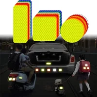 AliExpress NONE 20pcs Car Bumper Reflective Stickers Reflective Warning Strip Tape Secure Auto Motorcycle Bike Reflector Stickers Decals