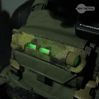 PEW Tactical Glow Stick Pouch Hook Loop Panel Chemlight Pen Holder Paintball Light EDC Organizer For Airsoft Hunting Gear Vest