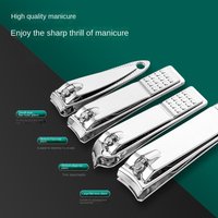 19Pcs Stainless Steel Nail Clippers Set Foot Trimming Beauty Manicure Kits Home Leather Sleeve Nail Sanding Tool Men/Women
