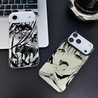 girl trend Anime Phone Case For iPhone 17 16 15 14 13 12 Pro Max Air Matte Laser Aurora Shockproof Funda