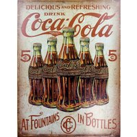 Delicious Coca Cola, Retro Metal Plaque/Sign Pub, Bar, Man Cave Novelty Gift-Aluminum