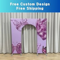 Aluminium 7x7ft Wedding Arch Background Stands Birthday Party Decoration Photo Studio Photography Scene Party Supplies