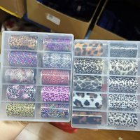 10Rolls Sexy Leopard Print Nail Foil Transfer Stickers4*50cm Zebra Amber Animal Skin Prints Nails Foils Cool Girl Manicure Decor