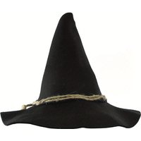 High quality double-sided velvet black witch hat women's dress up pointed high hat wizard hat party performance decoration hat