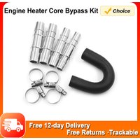 Engine Heater Cores Bypass Kit with 5/8'' 3/4'' Hose Compatible with Most Common Heater Hoses Engine Heater Coress Bypass Kit
