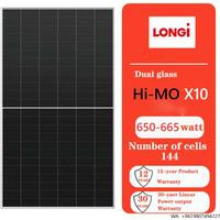 650W Longi HiMo X10 Solar Panels LR7-72HVD 660W 665W Scientist Dual Glass Panels With 30 Years Warranty