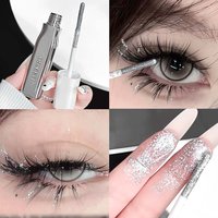 Diamond Shine Lightweight Mascara, Long-Lasting Curl & Smudge-Proof Sparkle Mascara, Shimmery Lash Makeup for Women and Girls