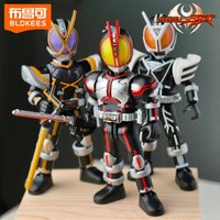 BLOKEES Kamen Riderโ Assemble Building Block Era Stars 2th Accelerates The World Anime Cartoon Toy Model Decoration Holiday Gift
