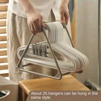 1pc Hanger Stacker Organizer Stand, Portable Hanger Holder, Laundry Room Organization Hanger Rack Storage