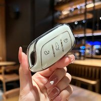 TPU Car Key Cover Case Shell Fob Holder For Roewe RX5 i6 i5 RX3 RX8 ERX5 for MG ZS EV MG6 EZS HS EHS EV Keyless Protector
