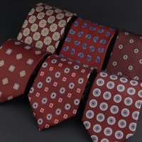 Luxury 9CM Men Tie Slik Polyester Soft Novelty Necktie Beautiful Pattern Red Blue Neck Tie For Men Shirt Suit Cravat Accessory