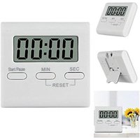 Kitchen Timer Magnetic Kitchen Digital Timer for Cooking with Back Stand with Loud Alarm No Batteries Countdown Timer White