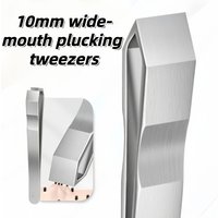 Stainless Steel Beard Mustache Trimmer Tweezers with Precision Tweezing for Facial Hair Grooming Professional & Use for Mustache