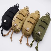 Nylon Tactical Glasses Case EDC Waist Pack Purse Outdoor Army Hunting Hiking Eyeglasses Storage Pouch Utility Belt Bag With Hook