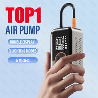 Portable Tire Inflator Car Wireless Air Pump Electric Air Injector LCD Display Air Compressor For Bike Car Motorcycle Tyre Ball