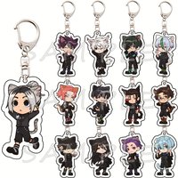 Blue Lock 6cm Acrylic Keychains Cat Ear Chibi Style Anime Collectible Bag Pendant Fan Gift