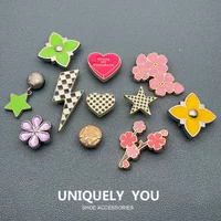shoe metal charms Metal Cherry Blossom Stars Shoe Accessories Fashion Decorations for Cross Shoes