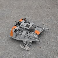 453PCS MOC Space Battle T 47 Incom Airspeeder Ice Planet Rebel Snowspeeder Model DIY Assembly Building Blocks Decor Display Gift