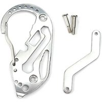 EDC Key Organizer Wallet - Portable Keys Holder with, Anti-Loss Carabiner Clip for Car/House Keys, Aluminum Alloy Keychain Tool