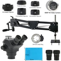 3.5X-100X Stereo Trinocular Microscope 4K HDMI USB Video Camera Kit Set Micro Mosaic Machine For Inlay DIY Jewelry Diamond Gem