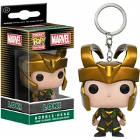 Funko POP Keychain Toy Pocket Pop Keychain Alligator Loki Action Figure Bobble Head Loki Collection Model Toys Keyring Gifts