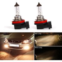 2pcs Headlights Super Bright Fog Halogen Bulb H11 12V 55W 4300K Replacement Headlight Bulbs Abmer Car Accessory