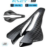 AliExpress RYET 105g Cycling Saddle 7x9mm Full Carbon Oval Rail 245x140mm Bicycle Cushion for Triathlon Road MTB Gravel Bike Bicycle Parts