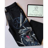 American trend Yu-Gi-Oh print sports pants men women gym trousers y2k oversized 2026 hip hop streetwear joggers men clothing
