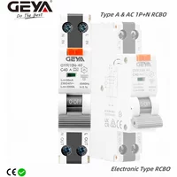 GEYA GYR10N-40 Electronic Type RCBO 18mm 230V 1P+N 6KA Residual Current Circuit Breaker with Over Current Potection Max 40A