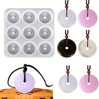 Reusable Square Silicone Mold Compatible for Epoxy Resin, Polymer Clay & Glue - 6-Cavity Jewelry Making Mold, DIY Craft Molds