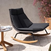 Nordic Recliner Rocking Chair Balcony Outdoor Rope Weaving Simple Modern Outdoor Lazy Chair Leisure Courtyard Garden