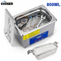 Ultrasonic Cleaner 35W 40KHz High Frequency Vibration Washing Bath Glasses Jewelry Denture Watches Ultrasonic Cleaning Machine