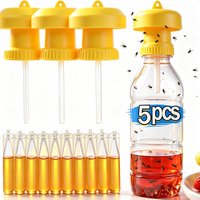 5/1 Fruit Fly Trap Yellow Drosophila Trap Fly Catcher Pest Insect Control Home Farm Orchard Fly Bee Attracting Trapping Agent