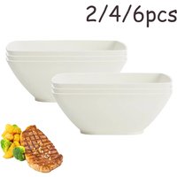 2/4/6 set of rice soup bowls in student canteen and PP instant noodle bowls in household kitchen.