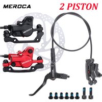 MEROCA 2 piston mtb Hydraulic brakes For bicycle MTB Bike Hydraulic Disc Brake For Shimano Cycling Brake discs 160mm rotor