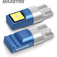 2x T10 LED Lamp W5W 168 194 LED Bulb License Plate Light 6000K Super Bright Warm White Ice Blue 3030 Car interior Reading Lights