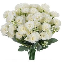 1/5pcs Artificial Flowers Carnation Wreath DIY Gift Home Vase Table Room Outdoor Garden Wedding Party Bridal Bouquets Decoration