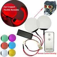 Halloween Round Remote Control Sensing Bendable Cosplay Eye Led Light Accessories Helmet Masks DIY Flexible Led Eyes Kits Props
