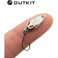 NEW Mini fishing Lure 1g2g3.5g spoon metal lures Spinnerbait Minnow small fish Single Hook jig Stream Trout baits pesca hot