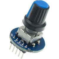 TENSTAR 2PCS Rotary Encoder Module Brick Sensor Development Round Audio Rotating Potentiometer Knob Cap EC11