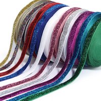 10mm Glitter Velvet Ribbon No Elastic Single Face Ribbon for Making Headband Clips Bow Decoration DIY Crafts Gift Wrapping