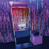 40/70 Inches Mirror Magic Photo Booth Machine,with 21.5/32 Inches Touch Screen MirrorSelfie Digital Magic Mirror Photo Booth