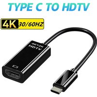 Type C to HDMI-compatible Cable Adapter USB C to HDTV Converter HD Type C to HDTV Cable Adapter For MacBook Laptop Xiaomi Huawei